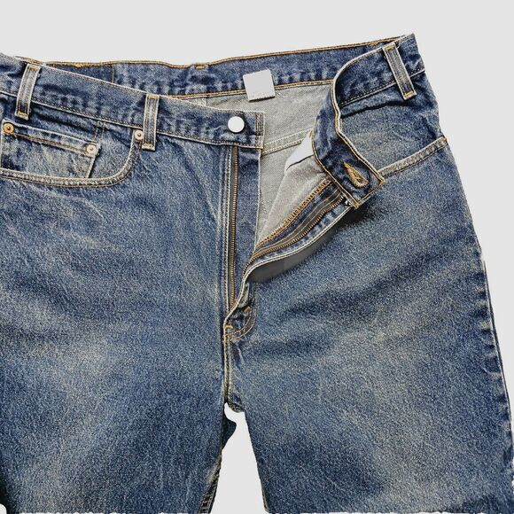 Vintage Levi's 550 Relaxed Fit Short Man W38 L27 Red Tab Jeans USA Made '01 - Picture 11 of 14